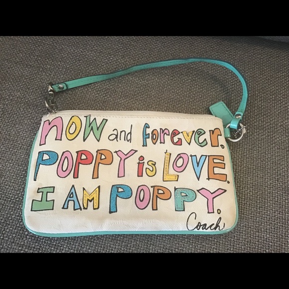 Vintage Coach Poppy collection wristlet - Picture 4 of 5